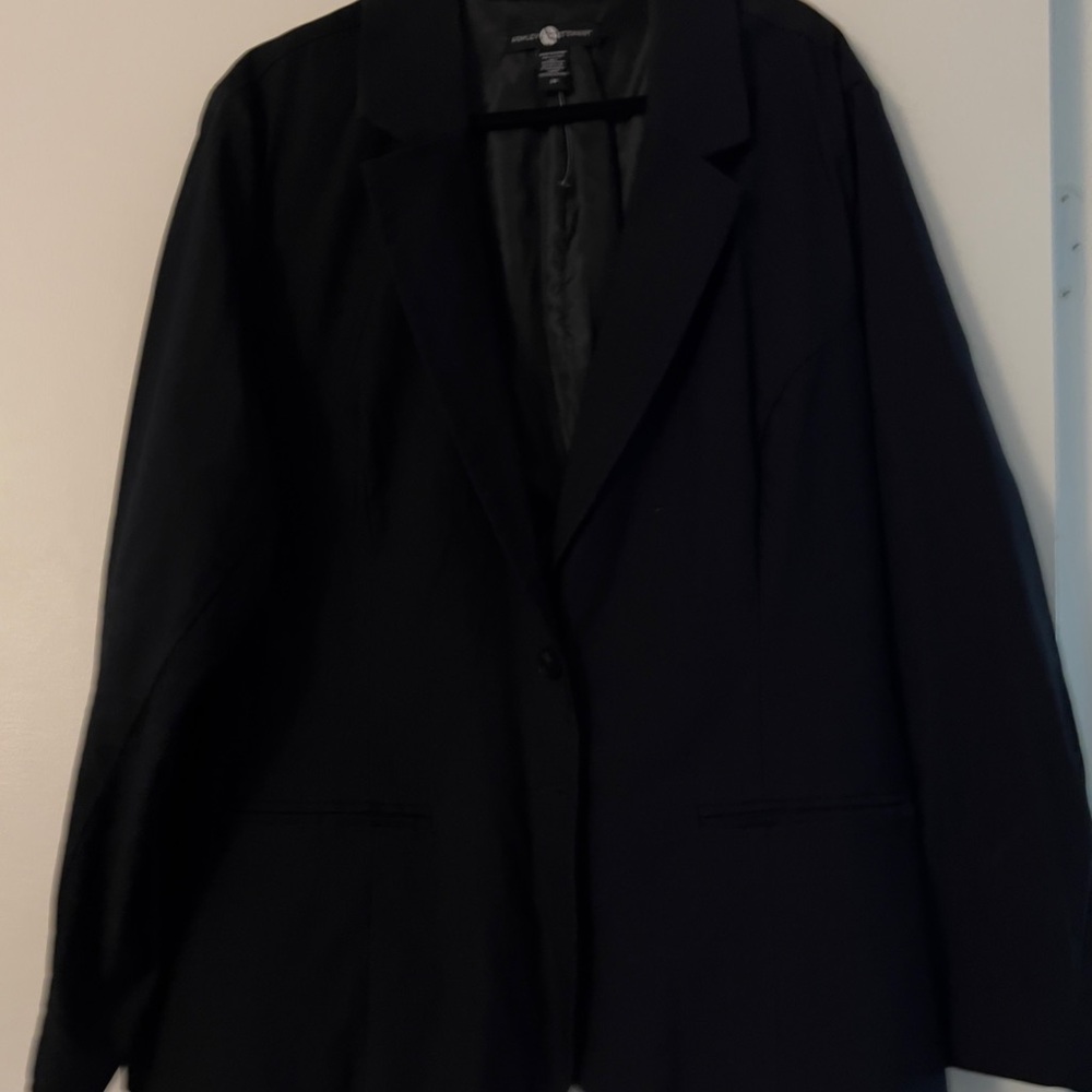 Ashley Stewart Black Blazer Elegant Suit Jacket